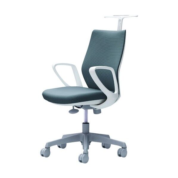 CG-M 固定肘 背パッド ハンガー有 ホワイトボディ ナイロンキャスター グレー CG28WR FM37 1点