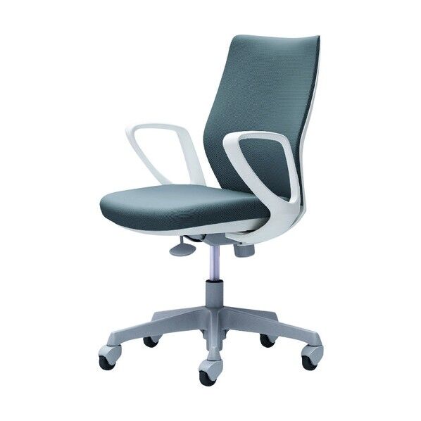 CG-M 固定肘 背パッド ハンガー無 ホワイトボディ ゴムキャスター グレー CG27XR FM37 1点