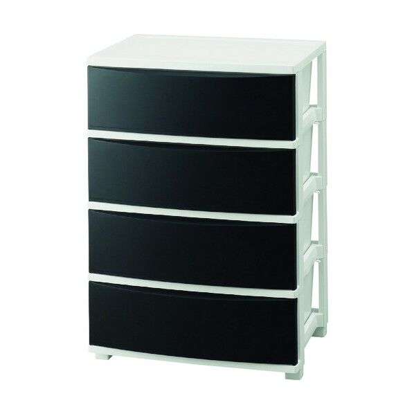 ワイドチェスト ブラック/ホワイト CLN-544 1点