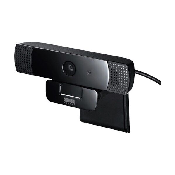 サンワサプライ ステレオマイク内蔵WEBカメラ CMS-V61BK 1点