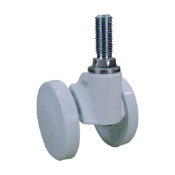 ねじ込み式双輪キャスター キャスパッド (ナイロン車) アジャスターなし