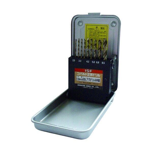 IS コバルト正宗ドリル ネジ下穴 9本組セット