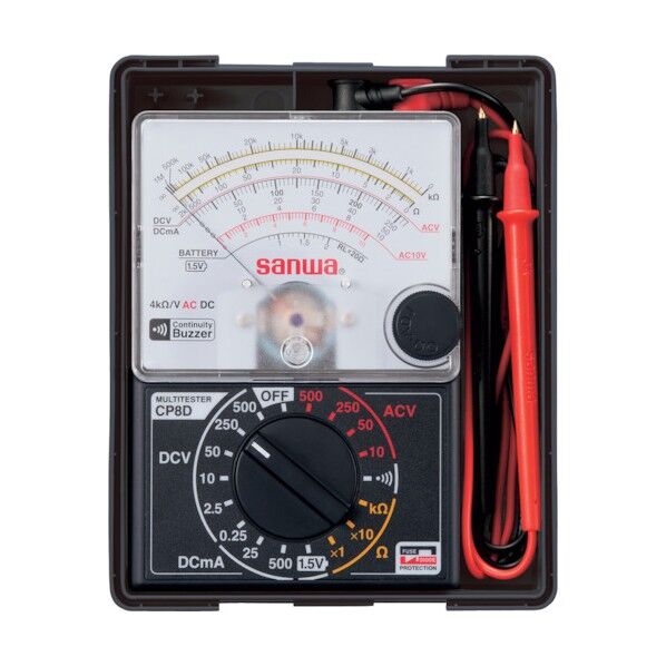 アナログマルチテスタ (テスター)薄型 CP8D 1個