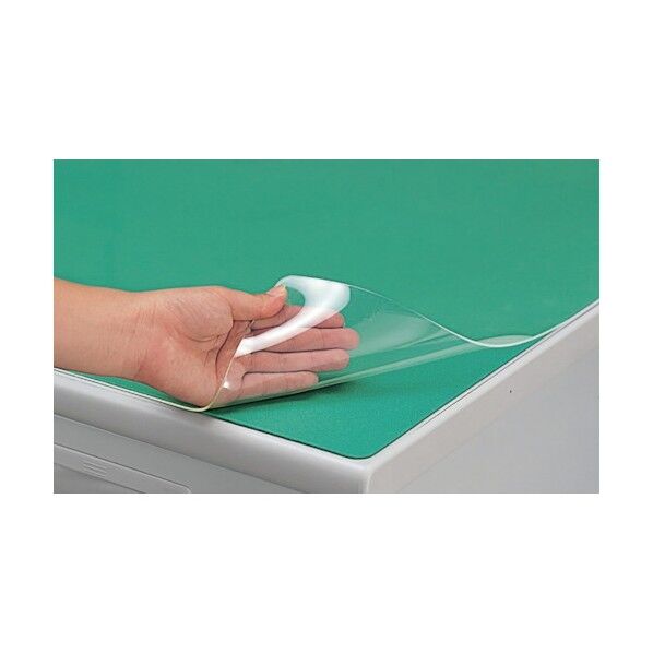 デスクマット ダブルタイプ(下敷グリーン) 半透明 1390×690 CR147DG-GR 1点