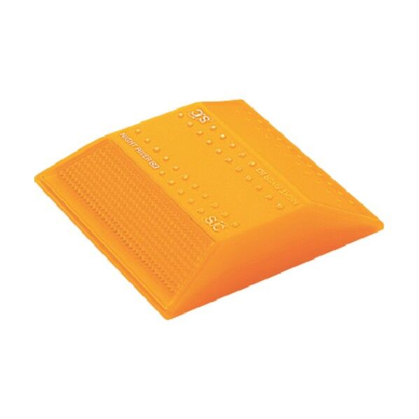 縁石鋲 ナイトリバーEX CR30SーYーY 本体黄 黄片面反射タイプ CR30S-Y-Y 1点