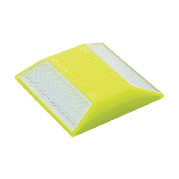 縁石鋲 ナイトリバーEX CR30WーLーWW 本体黄緑 白両面反射タイプ CR30W-L-WW 1点