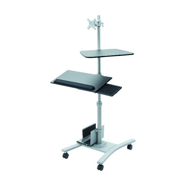 キーボード台、CPUスタンド付き液晶モニタスタンド