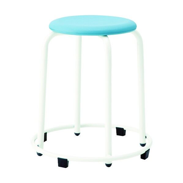 ステップ付丸スツール