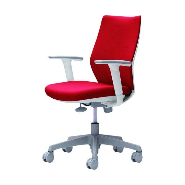 CG-M 可動肘 背パッド ハンガー無 ホワイトボディ ナイロンキャスター ビンテージレッド CG97WR FM38 1点