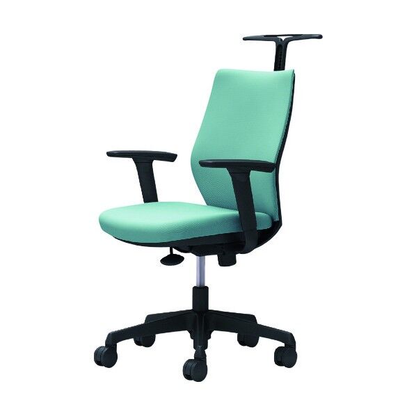 CG-M 可動肘 背パッド ハンガー有 ブラックボディ ナイロンキャスター セージ CG98ZR FZH6 1点