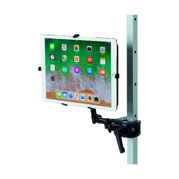 サンワサプライ 9.7~13インチ対応iPad・タブレット用支柱取付けアーム CR-LATAB27 1点...