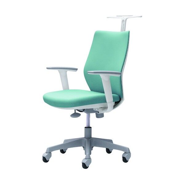 CG-M 可動肘 背パッド ハンガー有 ホワイトボディ ゴムキャスター セージ CG98XR FZH6 1点