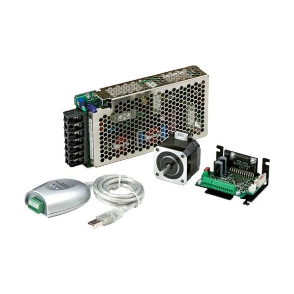 コントローラ内蔵マイクロステップドライバ&ステッピングモータセットCSA-UP モーター･電源ユニット･USB-RS485コンバータセット CSA-UP42D1-SD-PSU4 1点