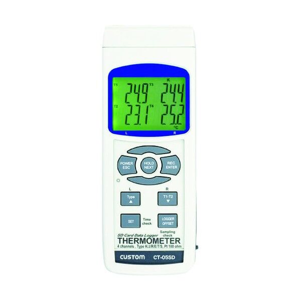 デジタル温度計 白 W68×H177×D45mm CT-05SD 1点