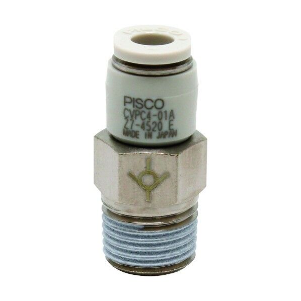 チェックバルブ ストレート樹脂タイプ おねじ側入力 CVPC4-01A 1点