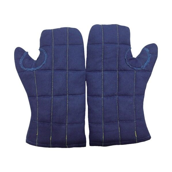 キャンバス生地ミトン 中綿入りケブラー糸使用 ネイビー
