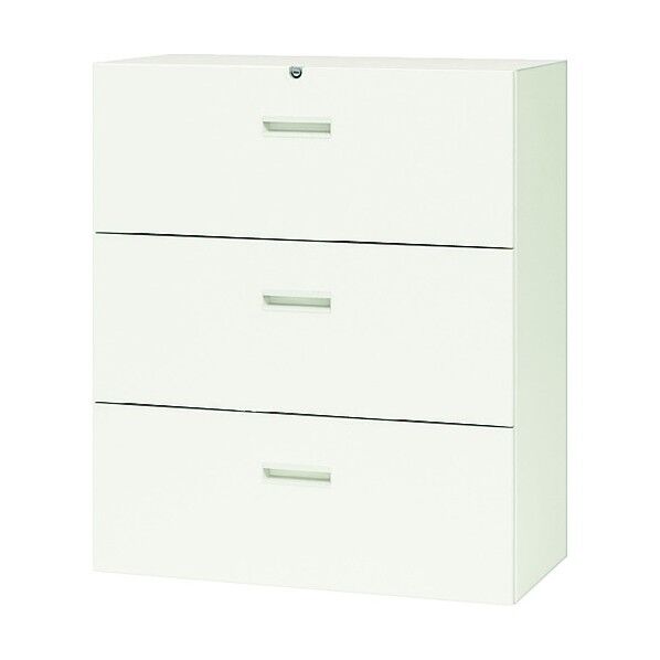 ファイル引出し 3段 下置き用 899×400×1050 ホワイト CWS-0911S-3-WW 1点