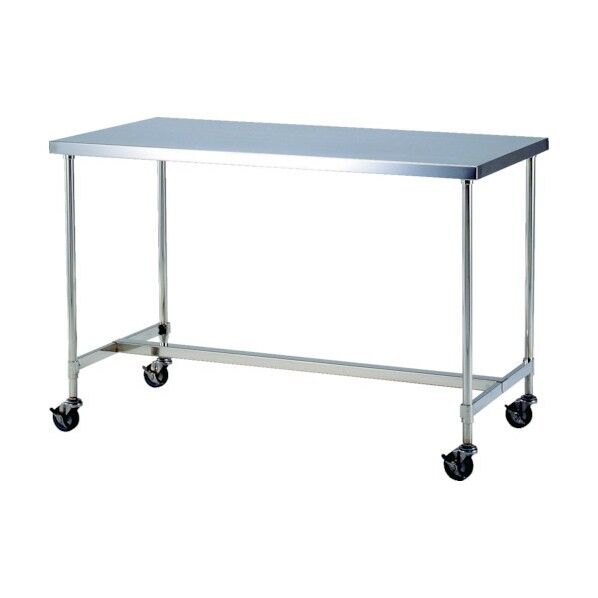 ステンレス作業台(H型枠タイプ・キャスター付・SUS304)