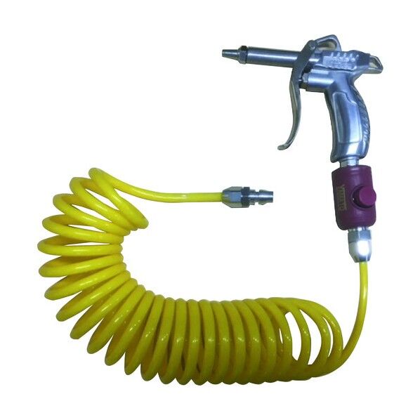 コイルホース ボタン式カップリング付 ブローガンセット DCH-300BT 1本