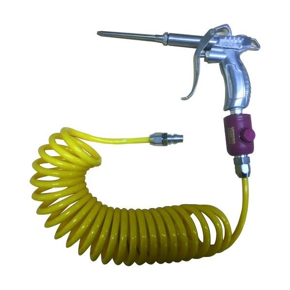 コイルホース ボタン式カップリング付 ブローガンセット DCH-310BT 1本