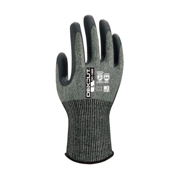 耐切創手袋 DEXCUT DCー1885 ニトリル背抜き 18ゲージ Sサイズ DEDC1885_S_1P 1点
