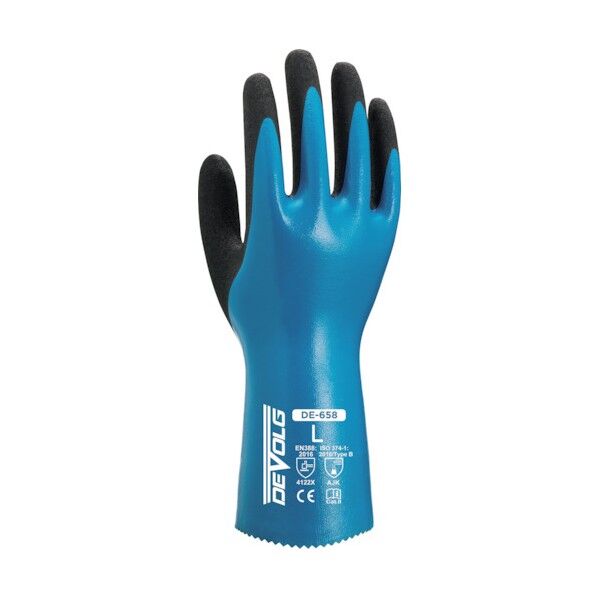 ニトリルフルコート手袋 ウィード DEVOLG DEー658 Lサイズ DEDE658_L_1P 1双
