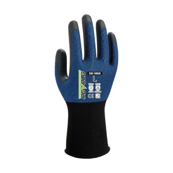 ニトリル背抜き手袋 DEVOLG DE-1866 Lサイズ DEDE1866_L_1P 1双