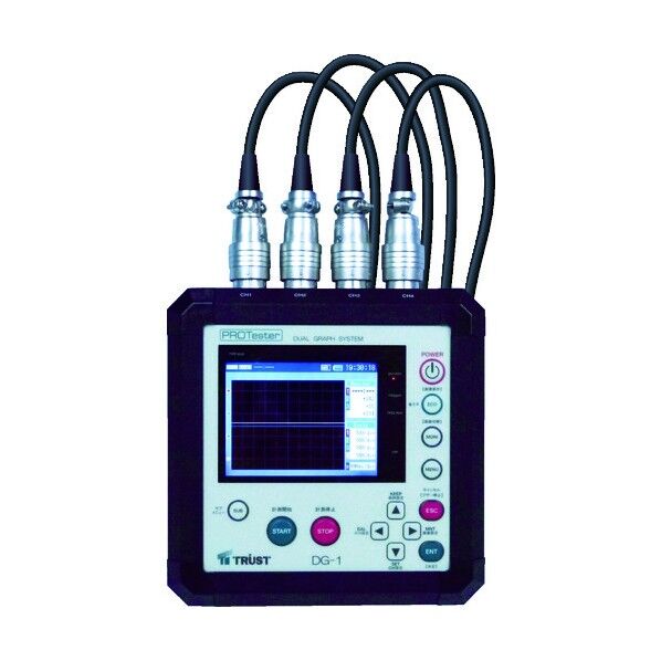 あと施工アンカー現場確認試験 4ch同時表示器