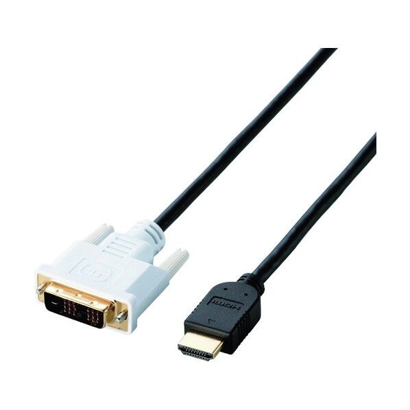 HDMI-DVI変換ケーブル 2m ブラック DH-HTD20BK 1点