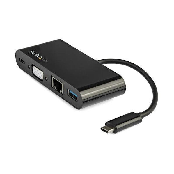 STARTEC.COM社 ドッキングステーション/USB-C/VGA/60W PD/USBハブ/イーサネット/TB3/多機能 USBマルチハブ DKT30CVAGPD 1個