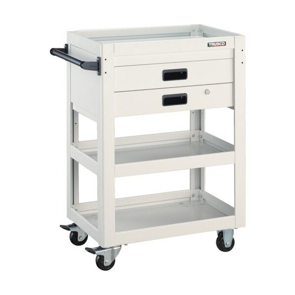 ツールワゴンドルフィン (ウレタン車・2段引出し付)