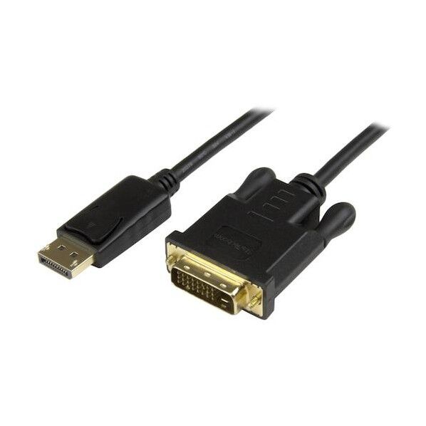 【法人専用品】ディスプレイ変換ケーブル/DP-DVI/1080p/パッシブ変換 ブラック 長さ91cm×幅40mm×高さ15mm DP2DVI2MM3 1本