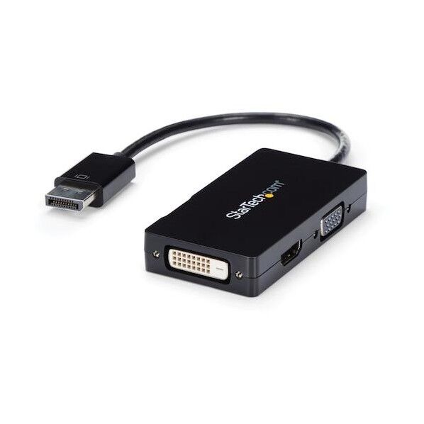 ディスプレイアダプター/DP - VGA, DVI, HDMI/1080p/ブラック/ビデオ 変換 コンバーター DP2VGDVHD 1個