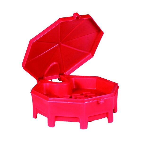 ピグヒンジリッドドラムファンネル(カバーつき)赤 DRM672-R 1