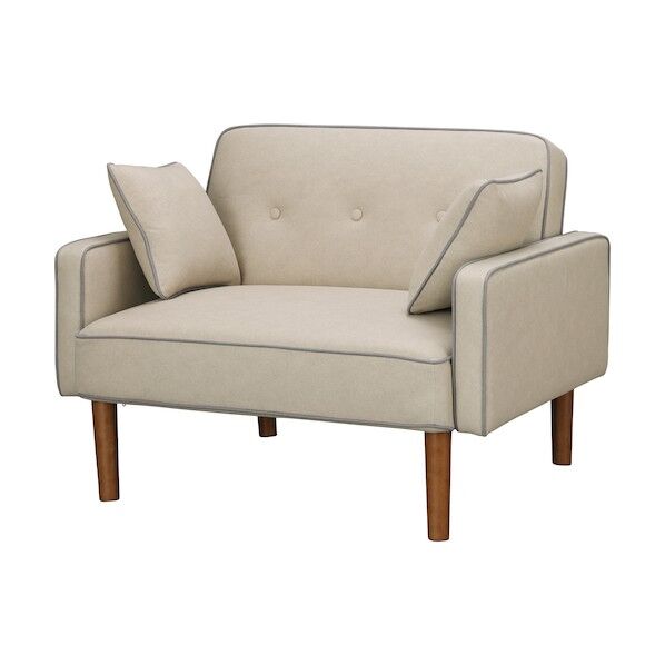 101982 1人掛けリクライニングソファ アイボリー DRSB-1S-I 1点