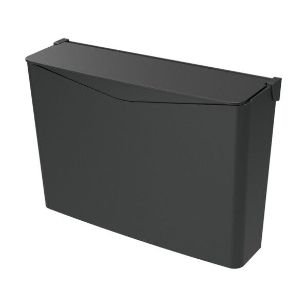 テラモト エコペーパーポケットN フラップフタ付ブラック×ブラック DS-451-000-7 1個