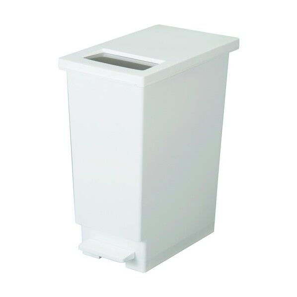 ユニード プッシュ&ペダル 45型 ホワイト 約45L DS-453-045-8 1個