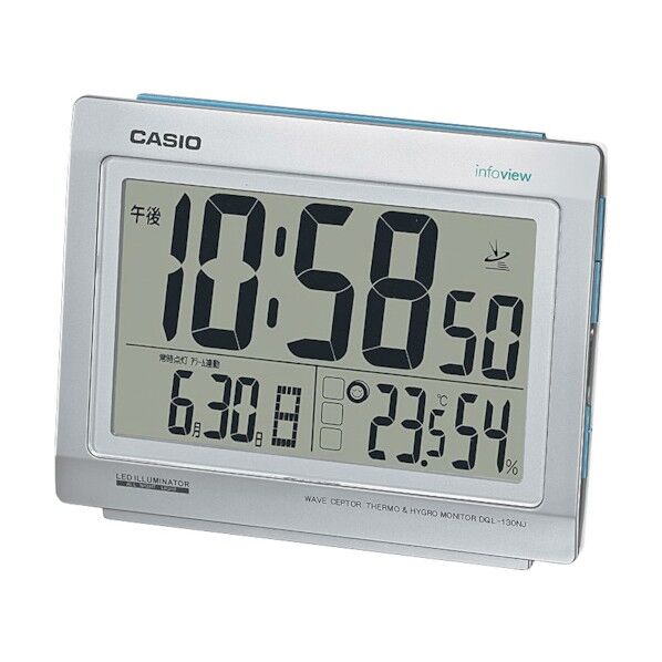 カシオ計算機 電波置き時計 DQL-130NJ-8JF 1点