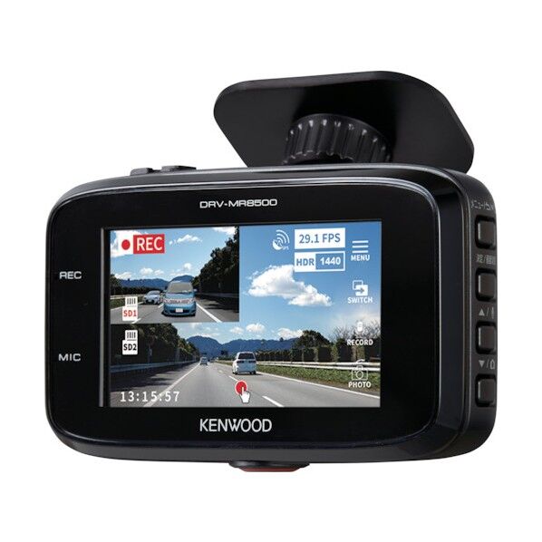 AIセンシング機能搭載前後撮影対応2カメラドライブレコーダー