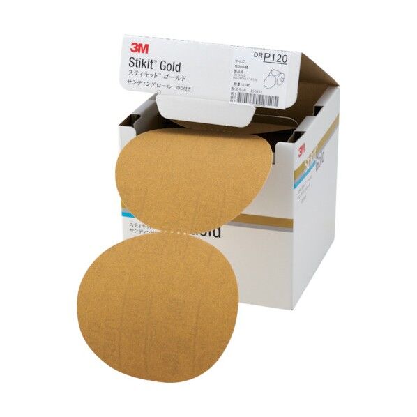 スリーエムジャパン スティキット ゴールドディスクロール 穴なし #120 125mm径 便利グッズ(文具・OA機器) DR 120 GOL 125枚