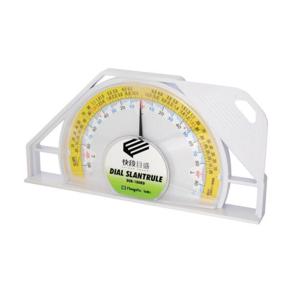 新潟精機 ダイヤルスラントルール 快段目盛 全長92mm×全長182mm×厚さ20mm 白 DSR-180KD...