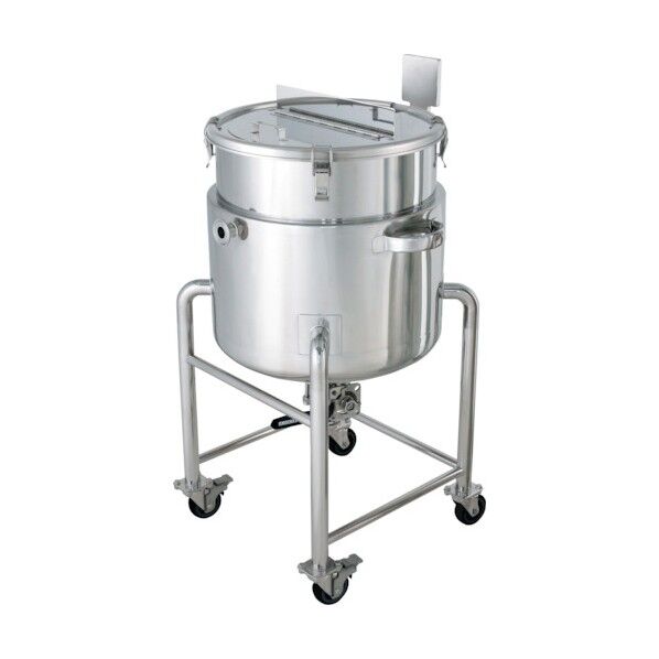 撹拌機座付鏡板型ジャケット容器(タンク底ボールバルブ) 80L 2S DTHB-J-47-2S 1点