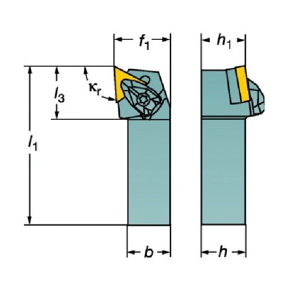 コロターンRCネガチップ用シャンクバイト DTGNL 3232P 27 1