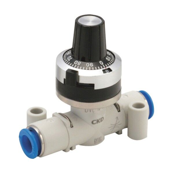 CKD ダイヤル付ニードルバルブ ニードル弁(禁油タイプ) DVL-N-06-H44-020 1点...