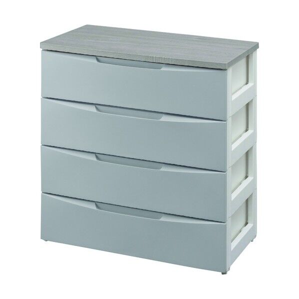 デザインウッドトップチェスト グレー DW-724 1点