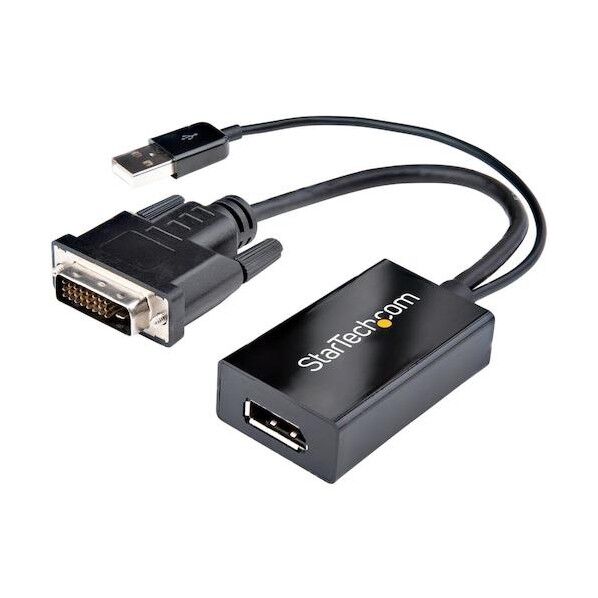 ディスプレイアダプター/DVI-D - DP/1920x1200/USBパワー/BK DVI2DP2 1個