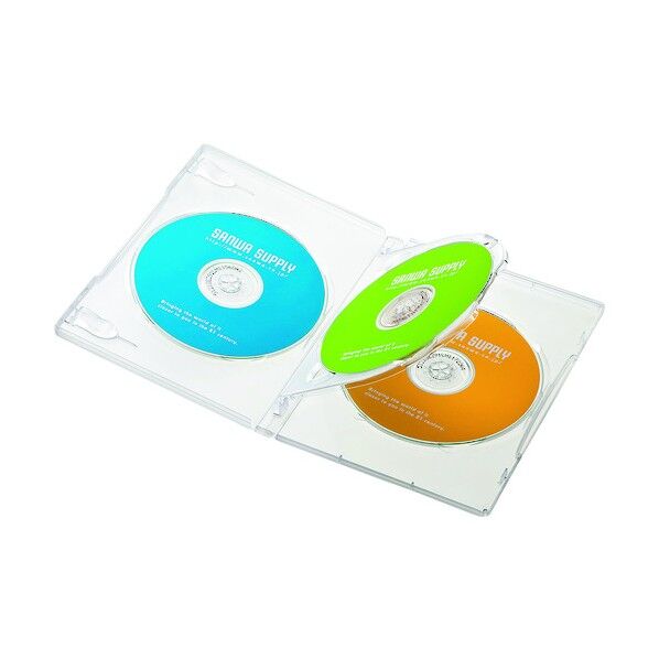 DVDトールケース 3枚収納 DVD-TN3-03C 3枚