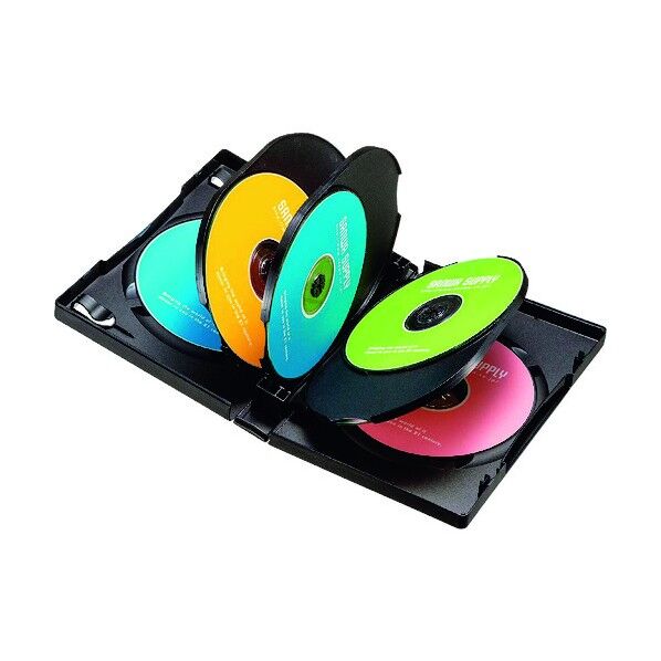 DVDトールケース 8枚収納 DVD-TW8-01BK 1点