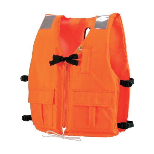 作業用ライフジャケット 背開式 オレンジ TYPE A DX-5-OR 1点