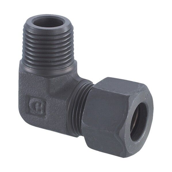 鋼管用くい込み式管継手 90゜エルボE